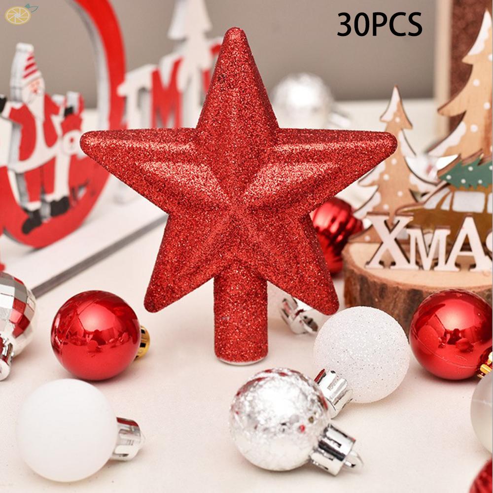 Set 30 Quả Châu 30mm Trang Trí Cây Thông Giáng Sinh