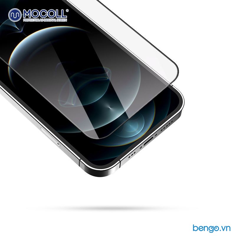 Dán cường lực iP 12 Pro Max MOCOLL 2.5D Full màn hình/Full màn hình Clear