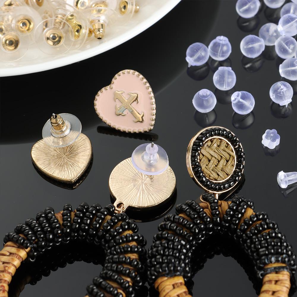 YVE Set 100 Nút Bịt Tai Bằng Cao Su Silicone