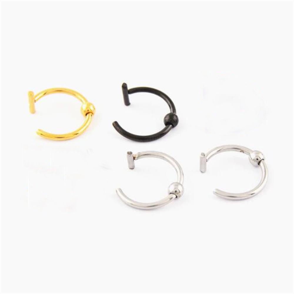 Khuyên kẹp mũi / môi nhiều màu thời trang cho nam nữ