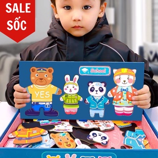 Đồ chơi xếp hình hình thú cưng cho bé dễ thương