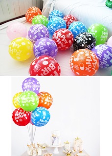 Combo 50 bóng in chữ HPBD