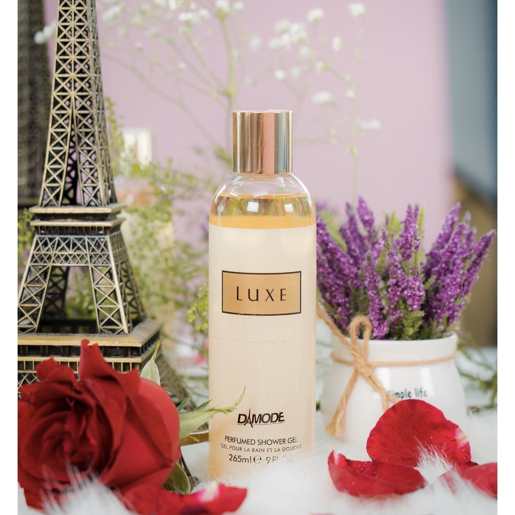 Sữa tắm nữ Luxe nhiều mùi hương ,giúp da mềm mịn , trắng da với mùi hương thơm thật khuyến rũ ,lưu hương 4-6 giờ