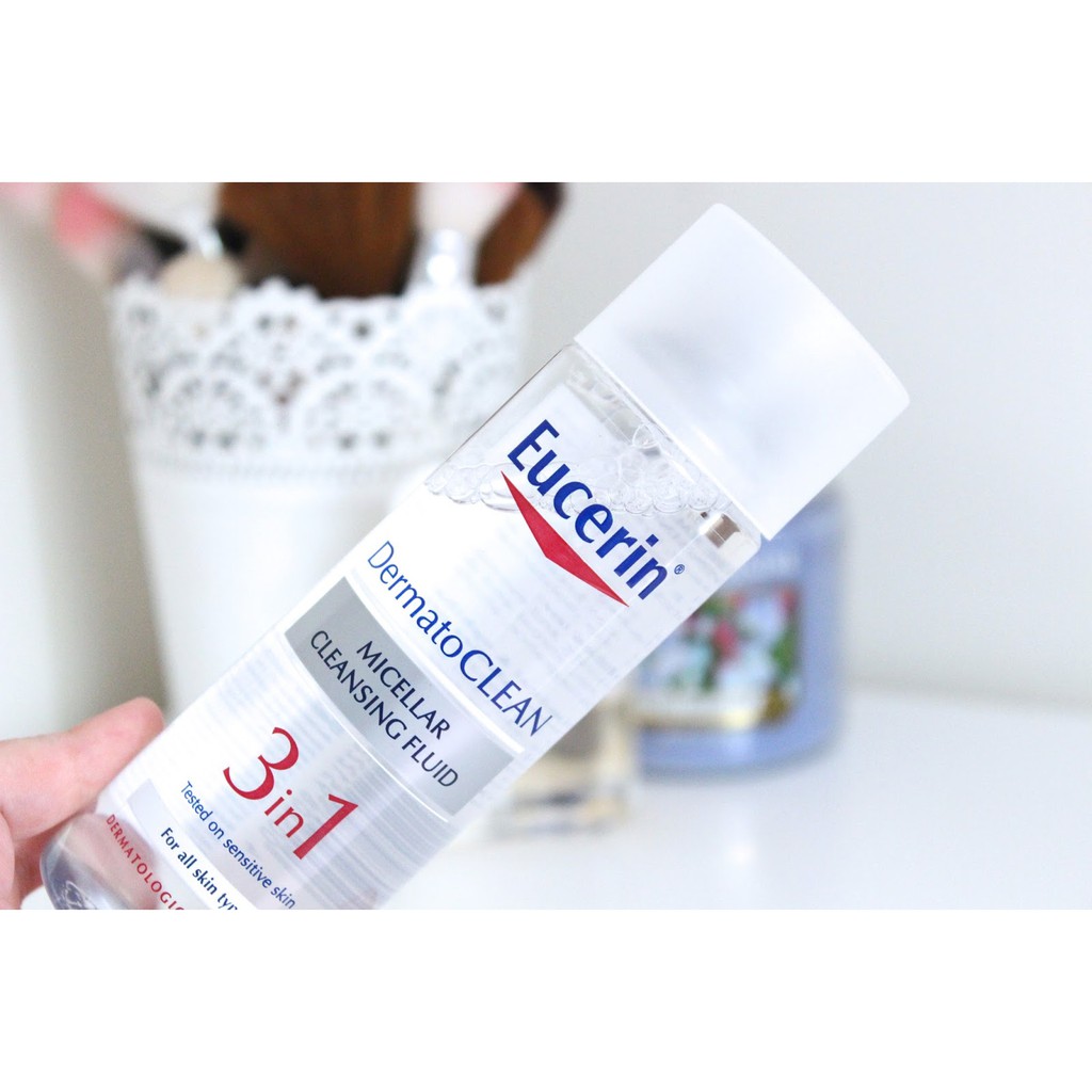 Eucerin Nước Tẩy Trang DermatoClean Micellar Cleansing Fluid 3 in 1 200ml