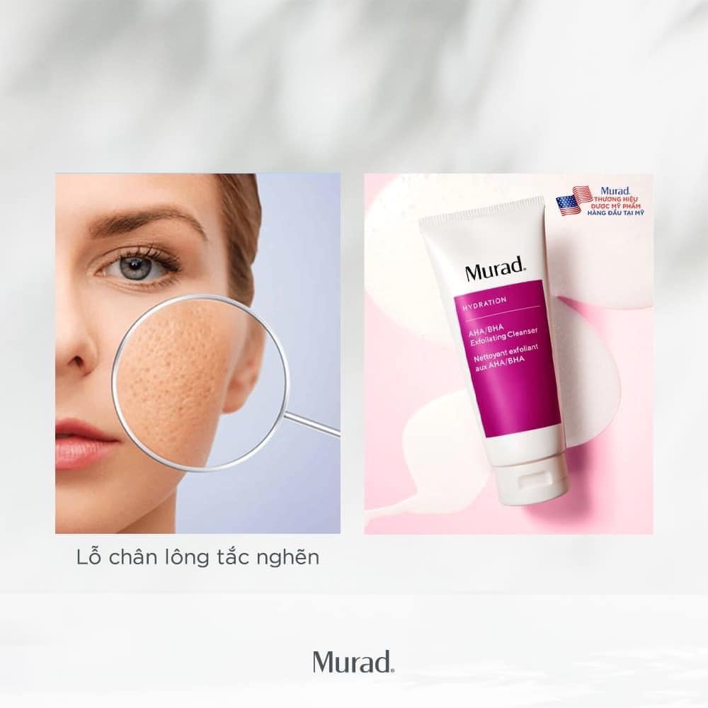 [SẴN] Sữa rửa mặt sạch da Murad tẩy tế bào chết aha/bha