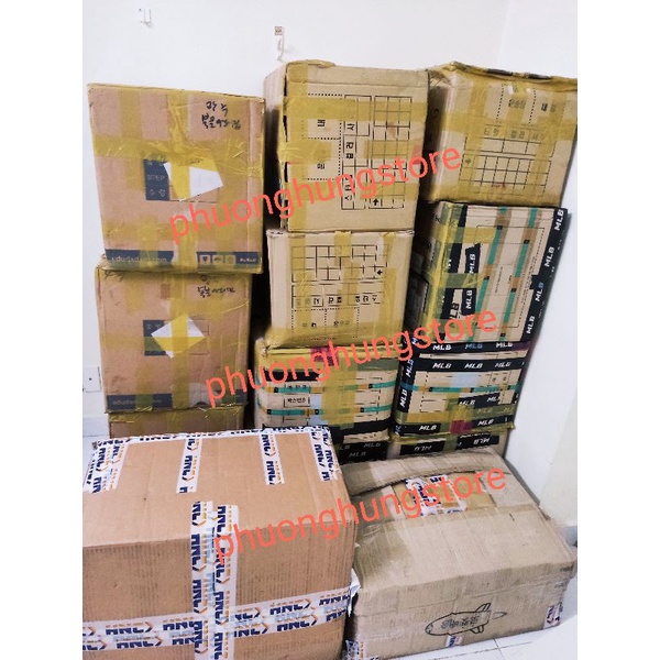 Giày đạp gót đen MLB hidden tag bao check