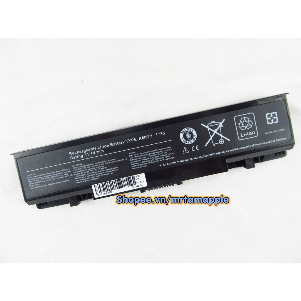 Pin Laptop DELL 1735 - 6 CELL - Studio 17 1735 1736 1737