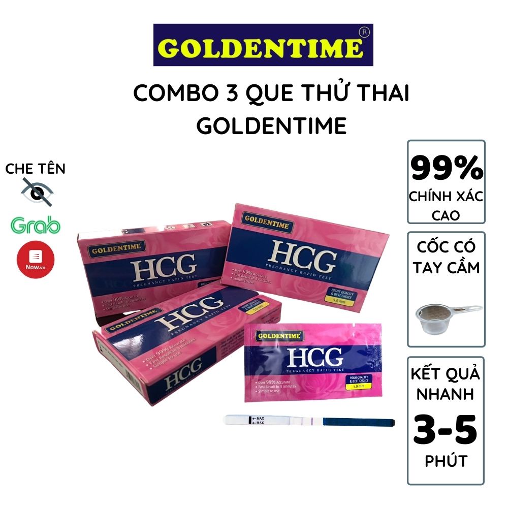 Combo 3 que thử thai Goldentime cho kết quả nhanh chính xác