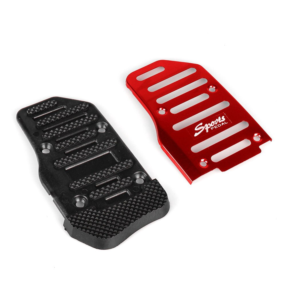 Xe hơi phổ thông Bộ gia tốc phanh bánh răng tự động bằng nhôm không trượt Nắp bàn đạp 2 cái / bộ Đỏ / Xanh / Bạc RS-ENL017