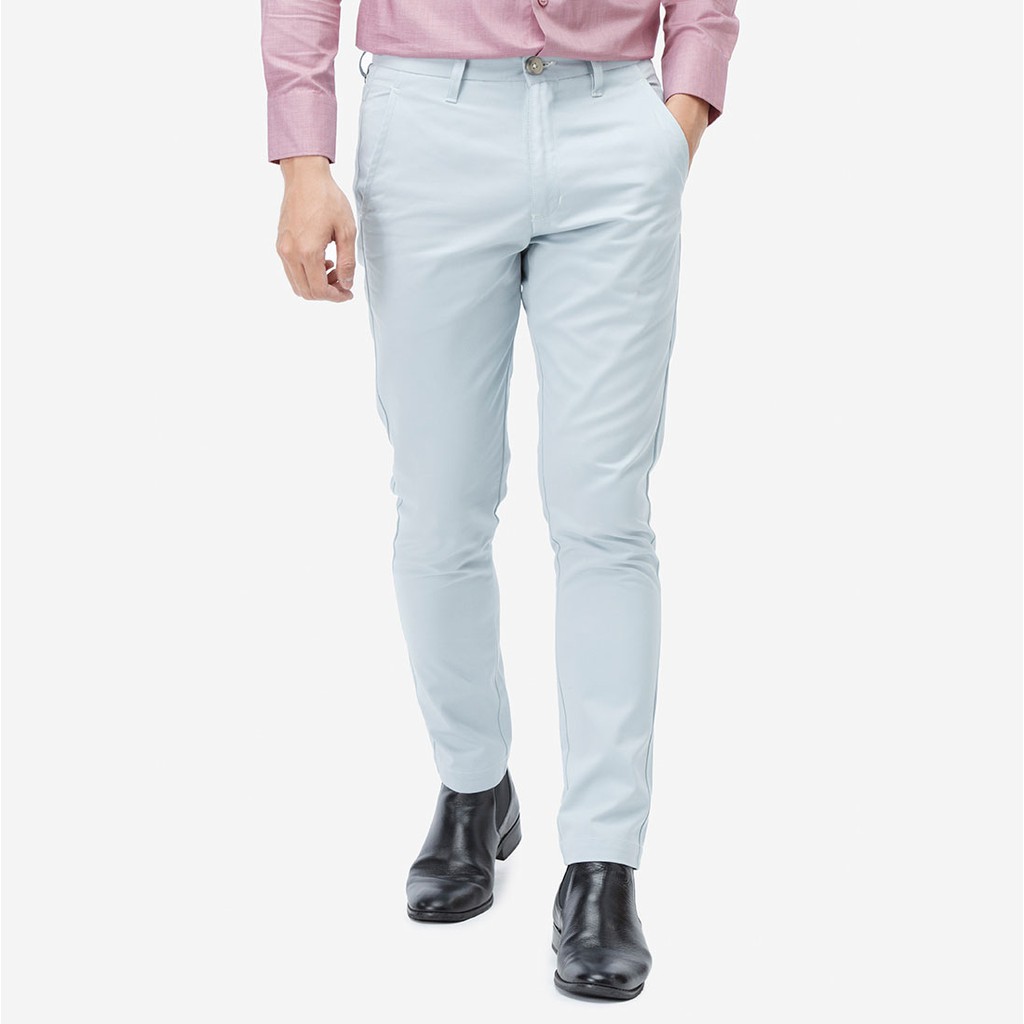 Quần kaki nam Milvus màu ghi xám xanh LZPN001MGY12