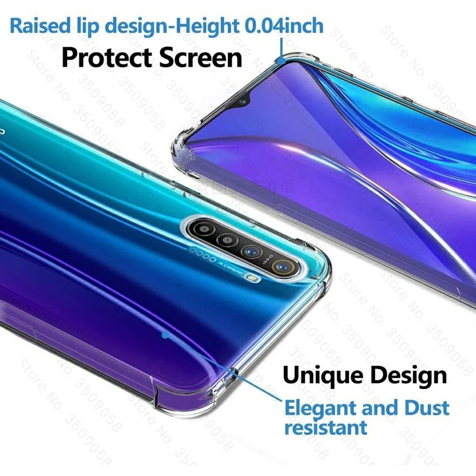 Ốp lưng Oppo Realme 5 / 5i / 5s dùng chung dẻo trong lồi 4 góc lâu ố vàng