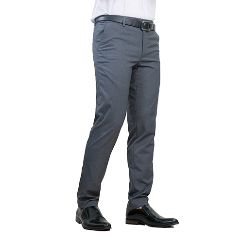 Quần Âu Nam Công Sở Thương Hiệu Anton Dáng Suông, Chỉnh Cạp Màu Ghi - Mã QA206