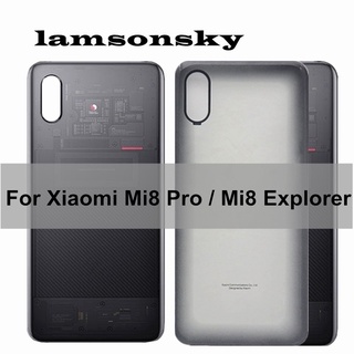 Nắp lưng điện thoại mặt kính thay thế cho xiaomi mi 8 pro mi8 pro xiaomi mi 8 explorer