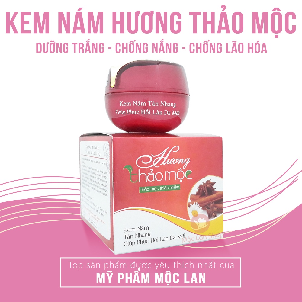 Kem nám tàn nhang giúp phục hồi làn da mới, dưỡng trắng da mặt - Kem Hương Thảo Mộc 20g  - HTM-NAM-20