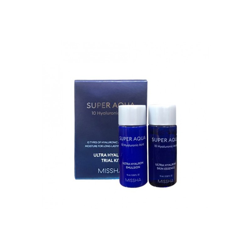 Set dưỡng da Missha Super Aqua 10 Hyaluronic Acid Ultra Hyalron Trial Kit