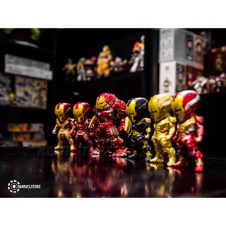 Mô hình Iron man chibi set 6 giáp người sắt có Hulkbuster