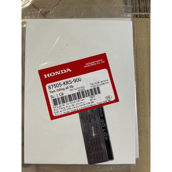 combo tem thông số wave 100 honda việt nam