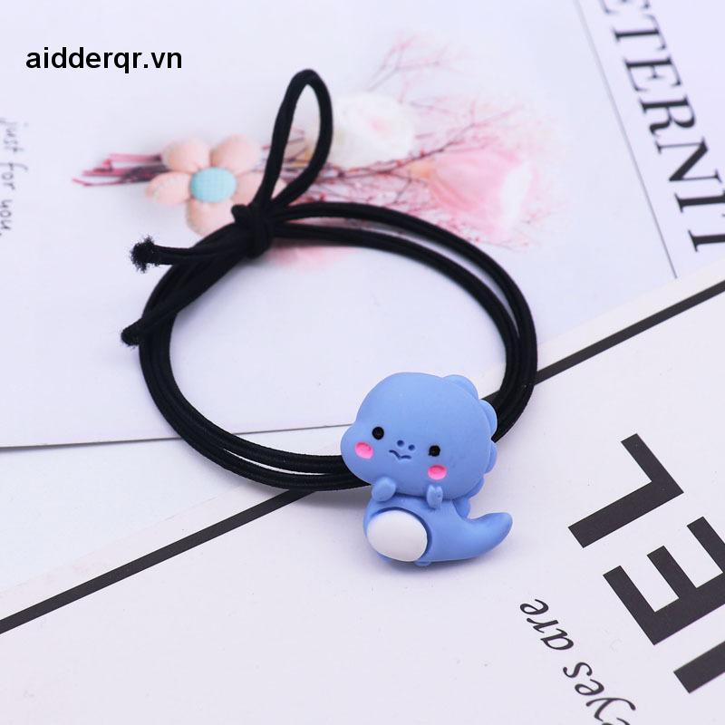 🌸🌸Dây Cột Tóc Cao Su Thắt Nút Hình Khủng Long Dễ Thương Phong Cách Hàn Quốc