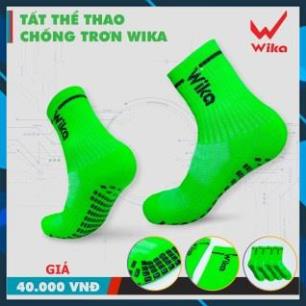 Tất bóng đá chống trơn Wika, tất vớ đá banh có cao su chống trượt