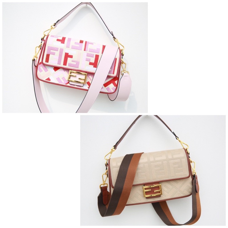 Túi W466-25 Fendi Baguette fullbox kèm khăn quai đẹp bản xịn quá mê luôn