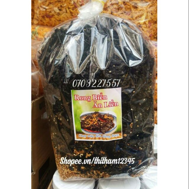 ( MIỄN SHIP Ở HCM) SỈ 2 GÓI 500G Rong biển cháy tỏi siêu ngon, rẻ, chất lượng( dạo/ ăn vặt)