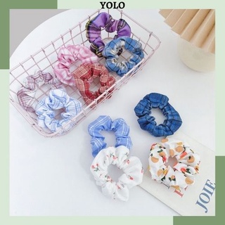 Cột tóc cute hot trend 2021, buộc tóc Scrunchies phong cách Hàn Quốc