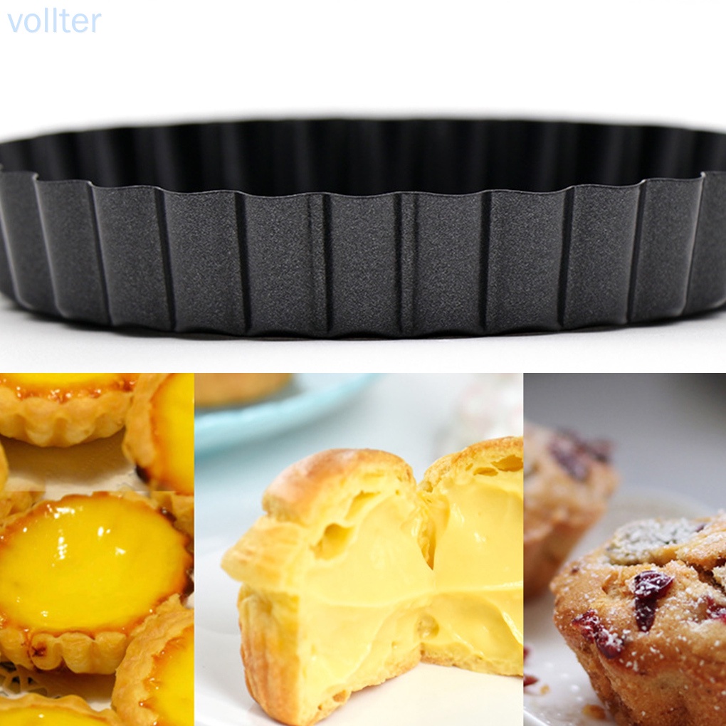 Khuôn Làm Bánh Cupcake Bằng Thép Carbon 4 Inch Có Thể Tháo Rời Tiện Dụng