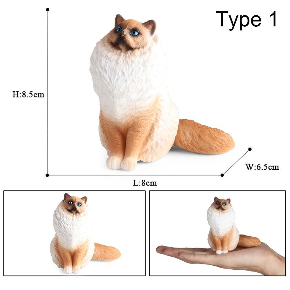 Mô Hình Mèo Ragdoll Dễ Thương Dùng Trang Trí Tiểu Cảnh
