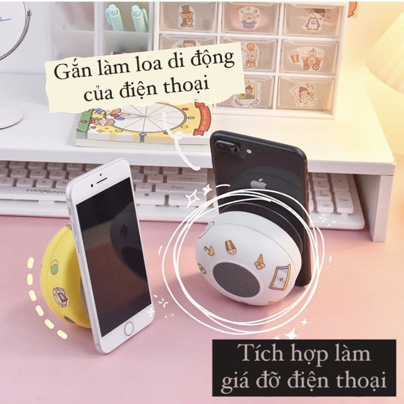 Loa Bluetooth Mini Không Dây, Loa Nhà Tắm Chống Thấm Nước, Nhỏ Gọn Tiện Dụng