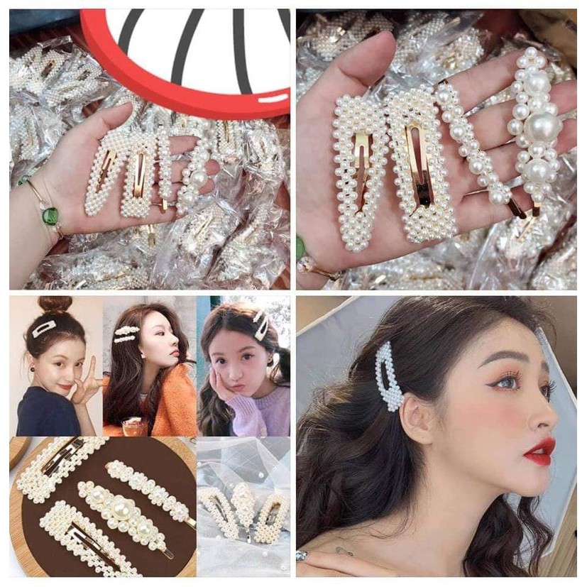 Set 4 Kẹp Tóc Hàn Quốc Siêu Xinh Hot trend