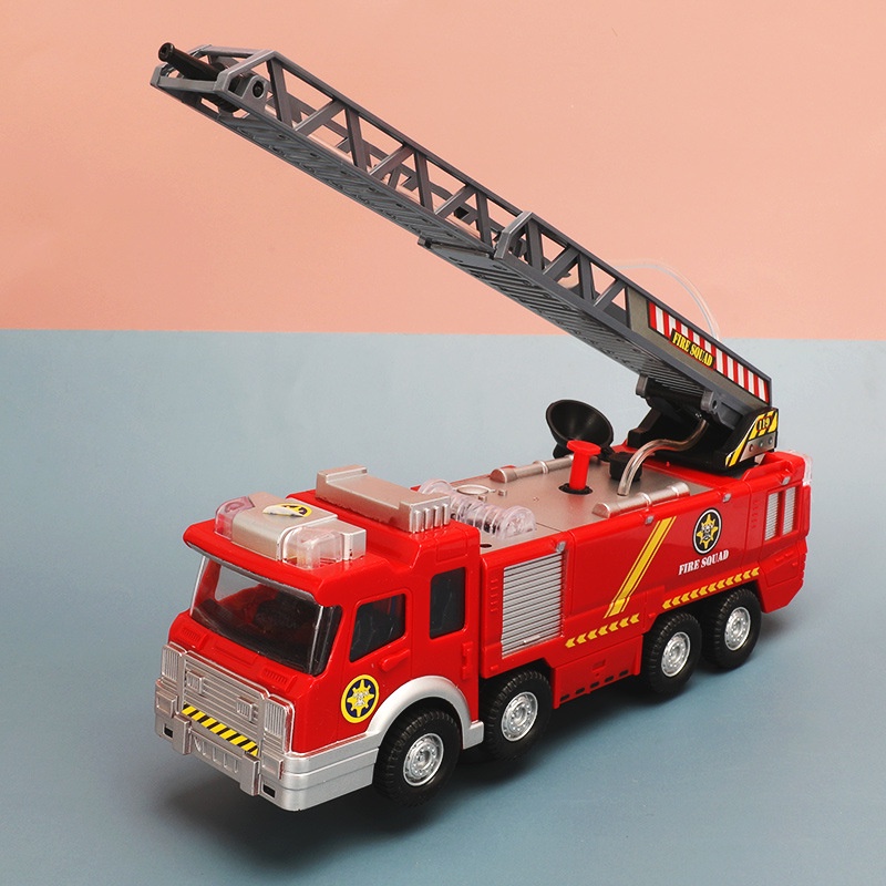 Đồ Chơi Xe Cứu Hỏa Phun Nước Thông Minh Cho Bé - Quà Tặng Xe Chạy Pin Xịt Nước - Size To 25Cm