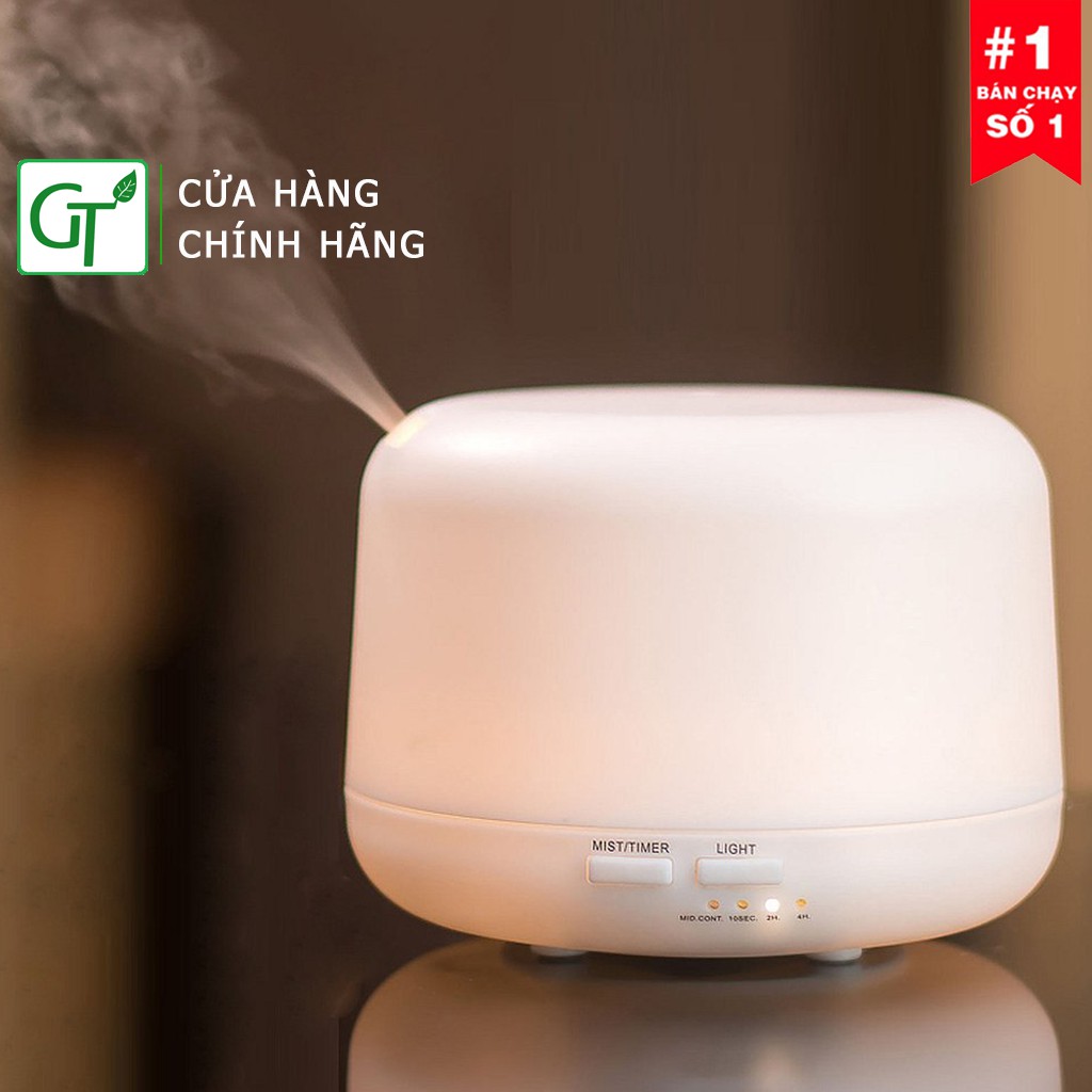 máy phun tinh dầu FREESHIP Máy Khuếch Tán Tinh Dầu Trụ 300ml Cao Cấp Aroma Diffuser + Tặng Tinh Dầu Sả 10ml