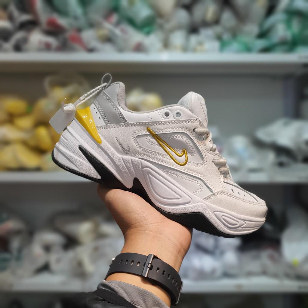 [Sale Sốc] Giày Sneaker Nam Nữ M2K Trắng Vàng