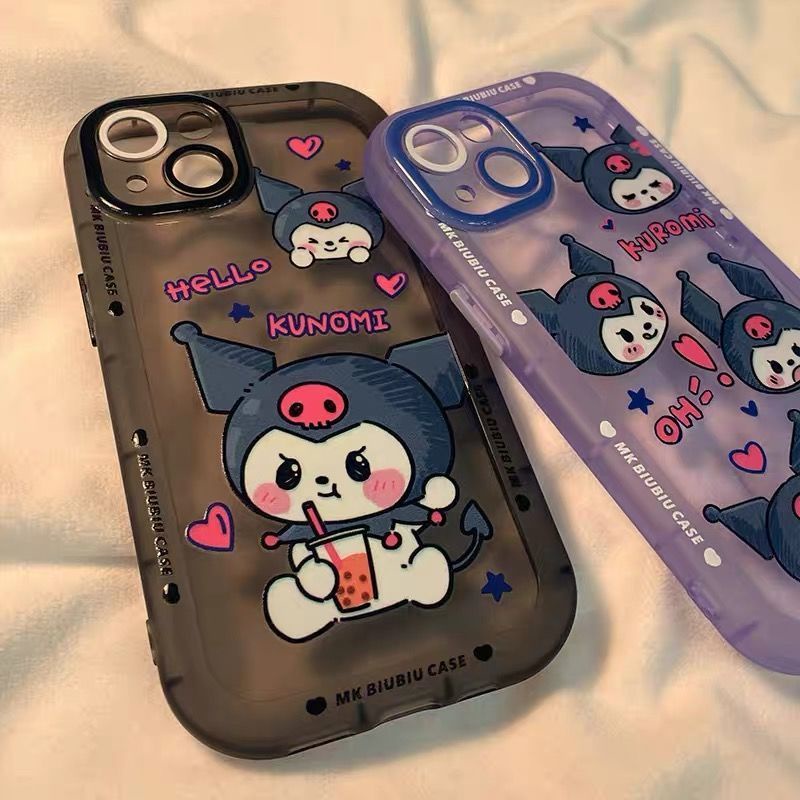 Ốp Điện Thoại Họa Tiết Kuromi Hoạt Hình Cho iphone 12 13 11 Pro Max X Xs Max Xr
