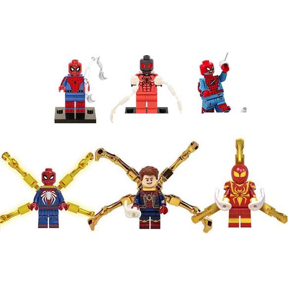 [Mã LIFE20KALL giảm 10% đơn 50K] Đồ chơi lắp ráp nhân vật minifigures Spider Man FH3002 (chọn 1 nhân vật)