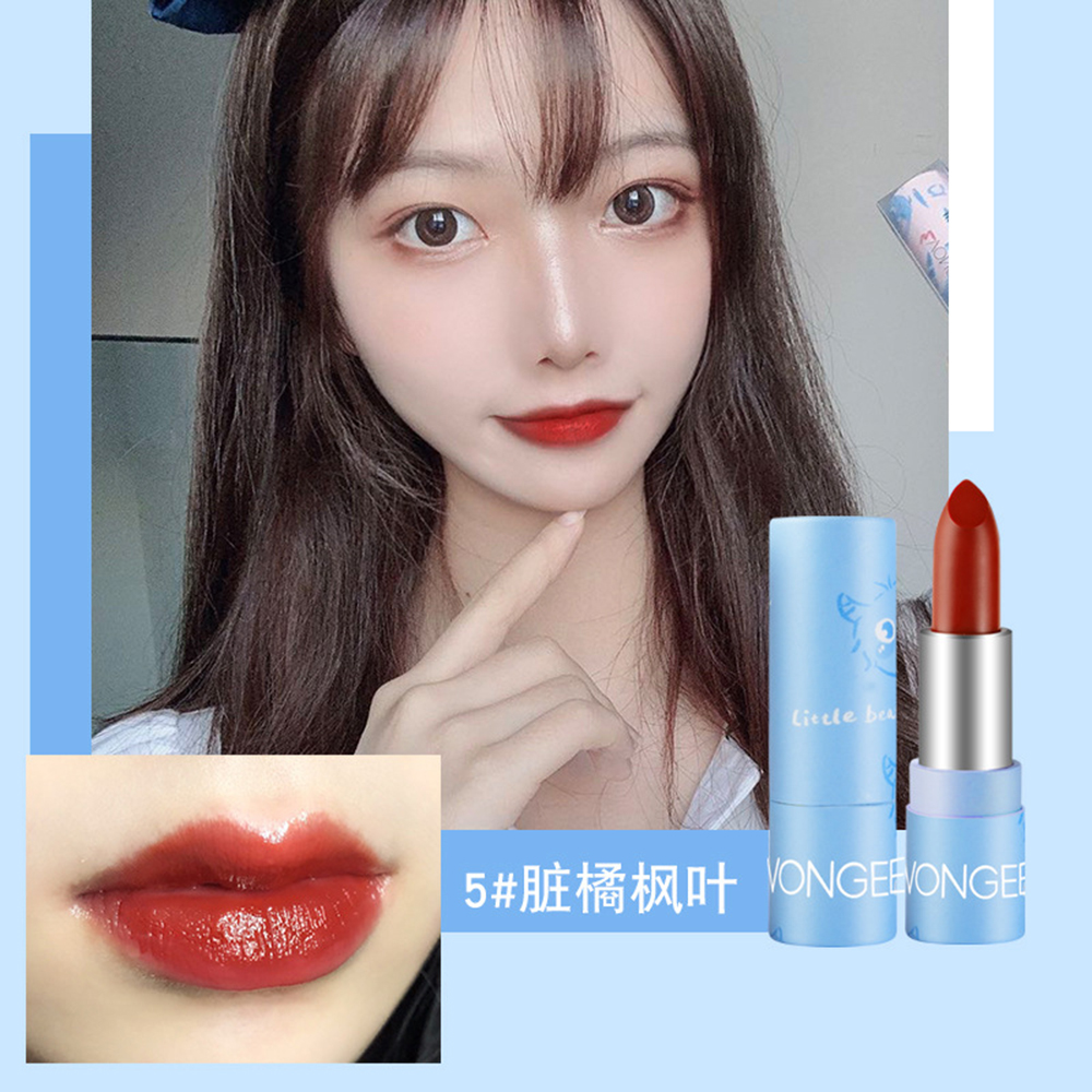 [Hàng mới về] Son môi trang điểm dưỡng ẩm chống thấm nước không dính ly dành cho học sinh nữ