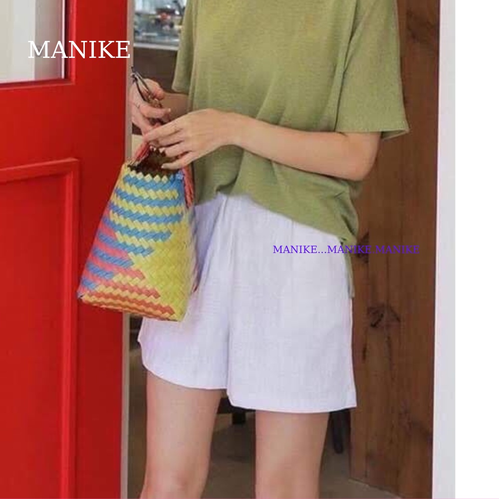 Quần đùi Shorts Nữ Cạp Chun Chất Đũi Hàng Cao Cấp Túi Zip Sịn Sò