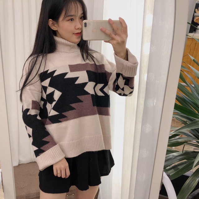 Áo len hoạ tiết