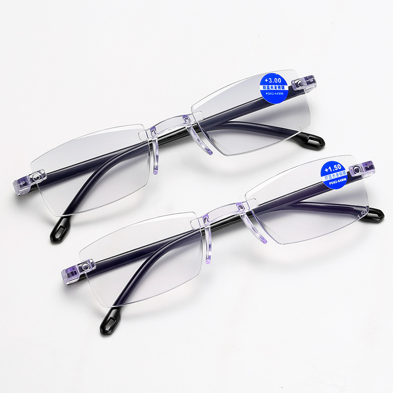 Kính Đọc Sách Chống Bức Xạ Phong Cách Cổ Điển Cho 45-80 Năm +100~400°
