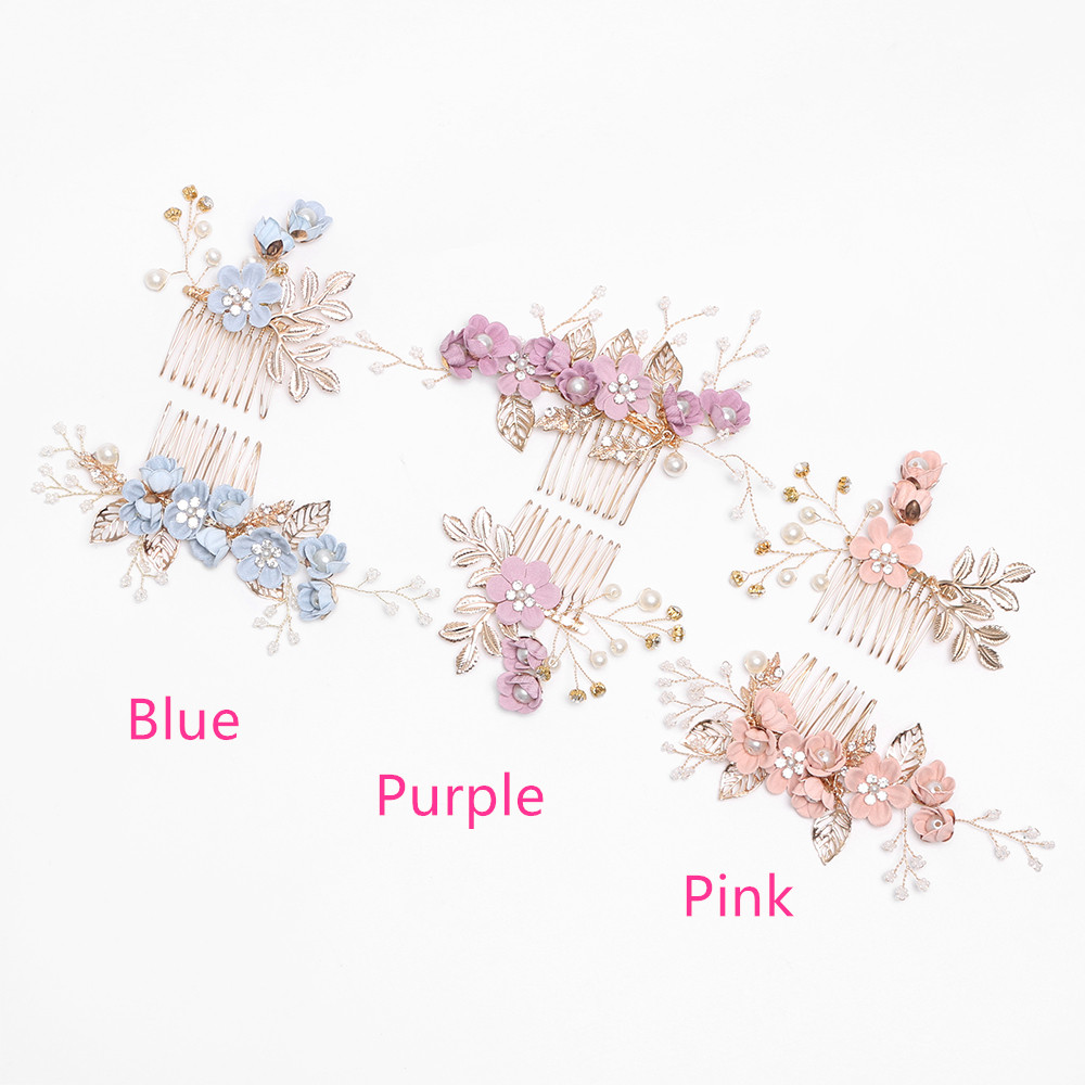 Phụ Kiện Cài Tóc Hình Hoa Lá Sang Trọng Mihan1