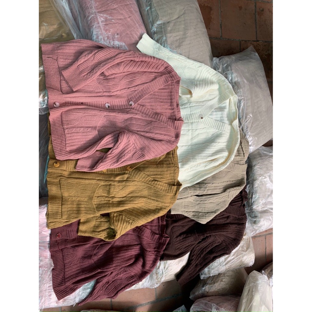 ÁO LEN CARDIGAN VẶN THỪNG FORM RỘNG OVERSIZE SIÊU HOT | BigBuy360 - bigbuy360.vn
