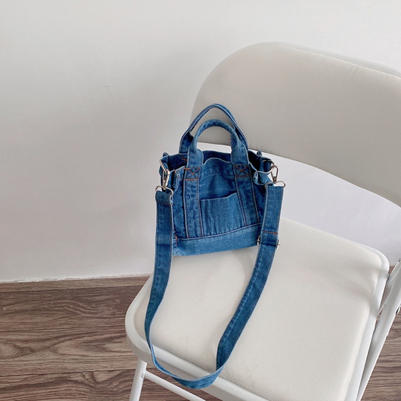 Túi đeo chéo vai bằng vải denim thời trang sành điệu cho nữ