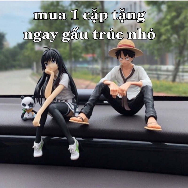 Trang trí nội thất ô tô hình luffy, hình yukino