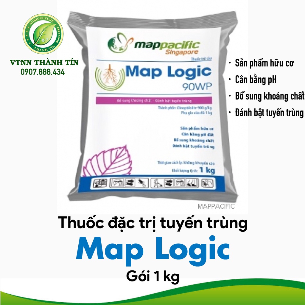 Map Logic 90WP (Gói 1kg) | Phòng trừ tuyến trùng & cải tạo đất