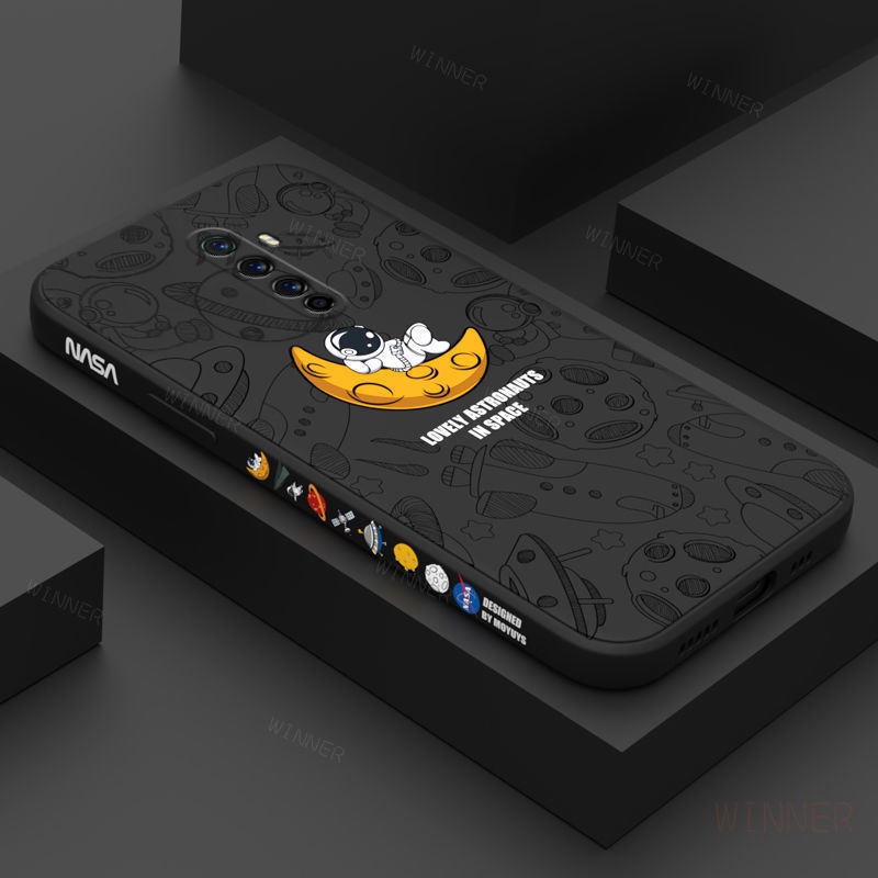 Ốp Lưng oppo Reno6Z Reno2F Reno2 Reno Reno3 A91 Reno5 Reno6 Ốp Điện Thoại Họa Tiết Phi Hành Gia Cho TKR
