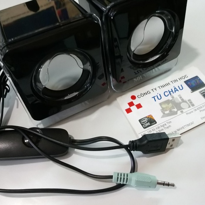 Loa máy tính SoundMax A120, chuẩn 2.0 - Power 6W, nguồn USB