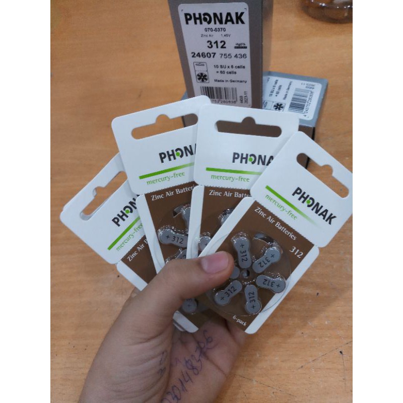 Pin cho máy trợ thính PHONAK (312)