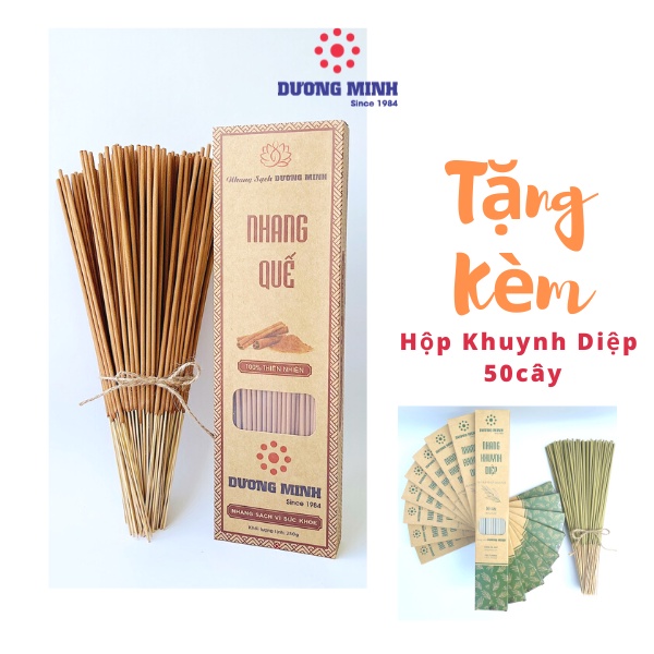 Nhang quế 20cm 30cm 40cm nhang sạch Dương Minh 100% thành phần tự nhiên nhang không hóa chất hương thơm an toàn