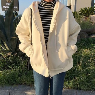 Áo Khoác Zip Trơn unisex
