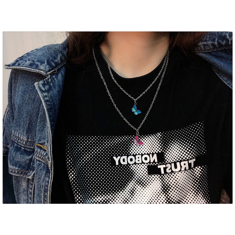 Dây chuyền hình bướm phong cách retro sành điệu